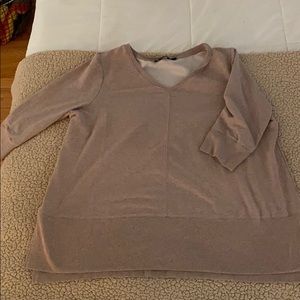 Mauve Sweater/ quarter sleeve